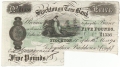 English Provincial Banks 5 Pounds, 18.10.1895
